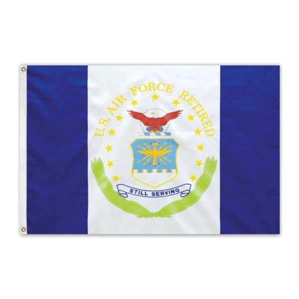 Global Flags Unlimited US Air Force Retired Outdoor E Poly Flag 3'x4' 203891 - main